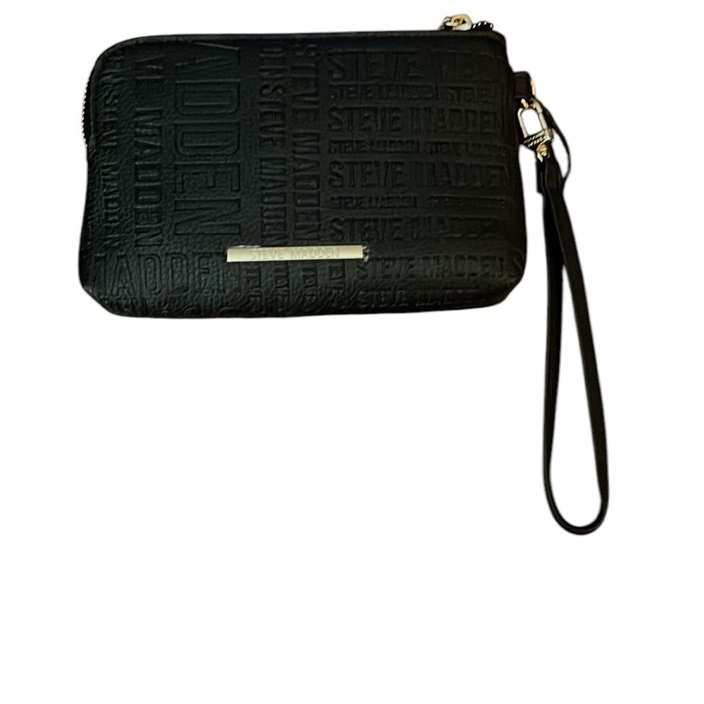 Steve Madden Black Wristlet
